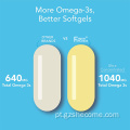 Omega Softgels Health Health Omega3 Supplemento de óleo de peixe